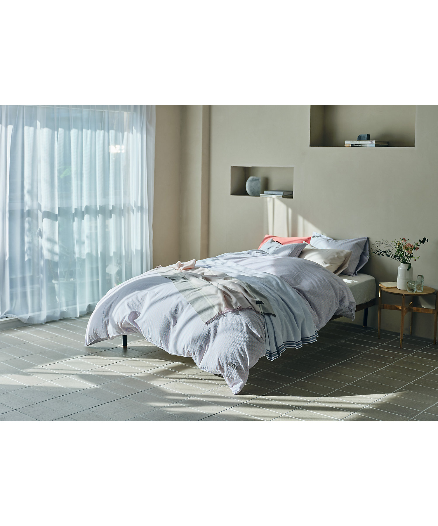 イトリエ 先染めサッカー ピローケース（PJ06409673