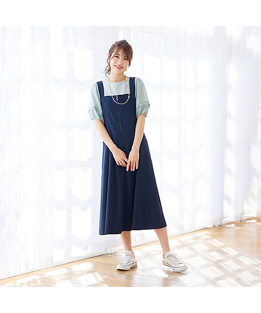 接触冷感／UVカット／イージーケア／手洗いOK】フレアジャンパー