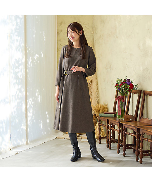 ライトツイードワンピース（51016512） | Rose Tiara (Women