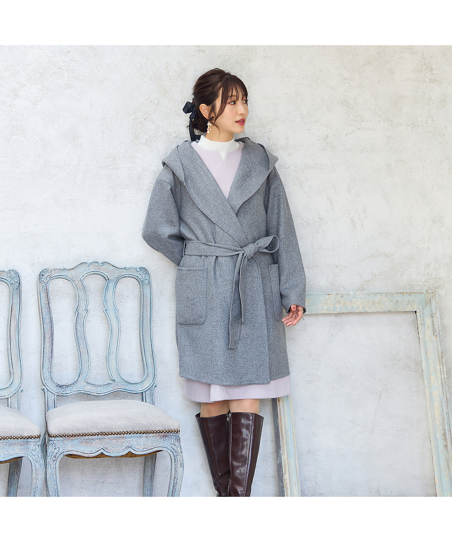 ダブルフェイスコート（51106504） | Rose Tiara (Women