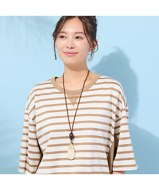 ティアドロップ・モザイクシェルネックレス（56142611