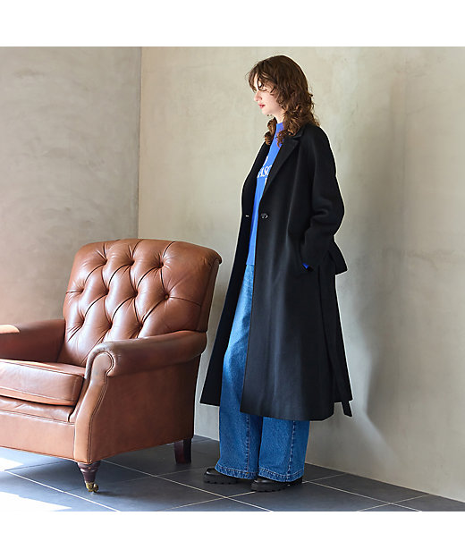 名品アイテム・カシミヤ100％】ロングコート（81086503