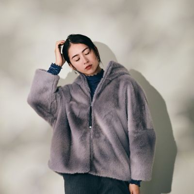 ビッグファージャケット（83106408） | Rose Tiara (Women