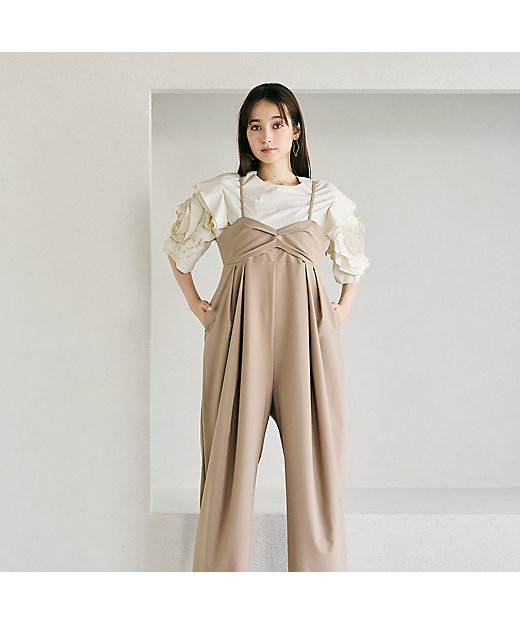 胸元リボンサロペット（83055504） | Rose Tiara (Women