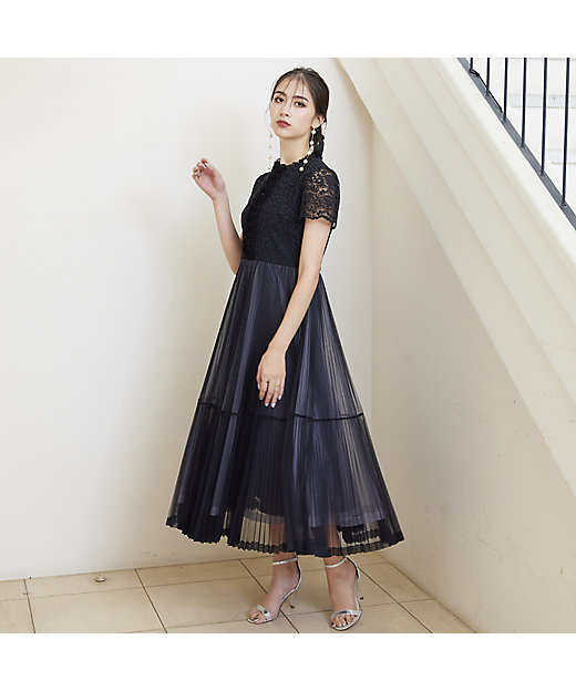 チュールプリーツワンピース（83011403） | Rose Tiara (Women