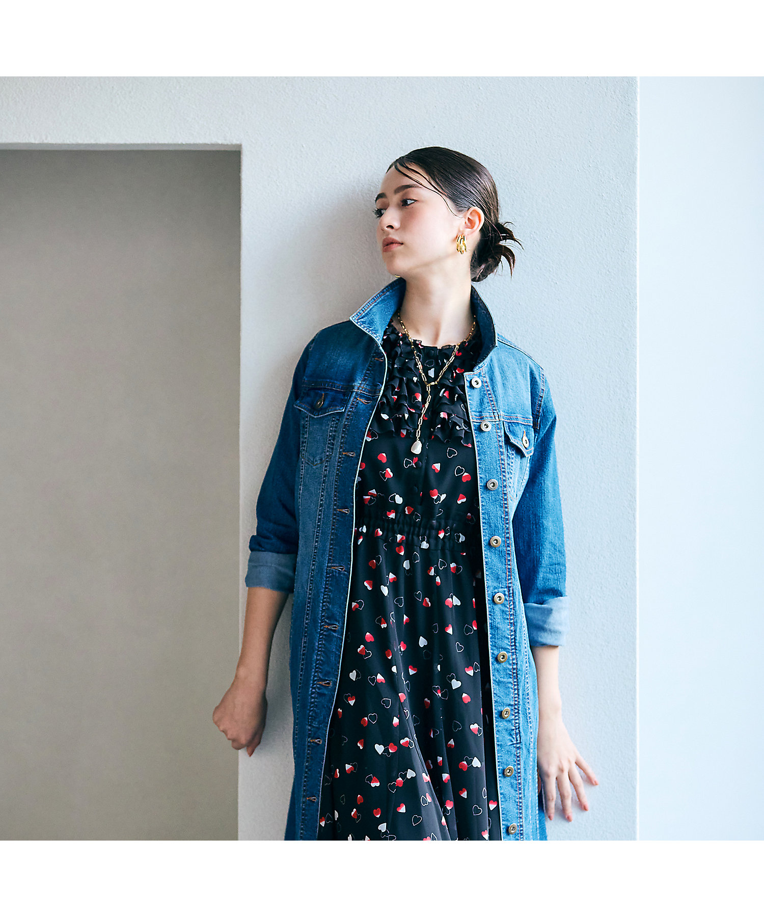 ソフトデニムワンピース（83011505） | Rose Tiara (Women