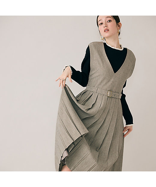 トラッド風プリーツワンピース（83016503） | Rose Tiara