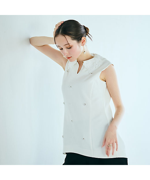 2WAYノースリーブブラウス（83032607） | Rose Tiara