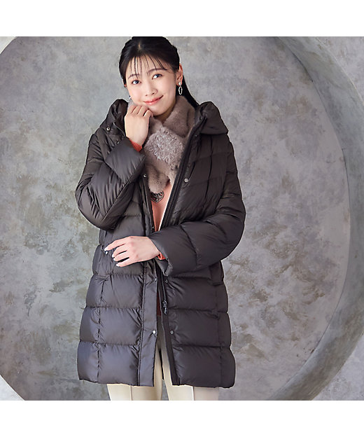 人気アイテム・3L／4Lサイズあり】軽量ソフトタフタダウンコート