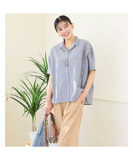 接触冷感】地図柄ストール（21162601） | MISSEL/ミゼール