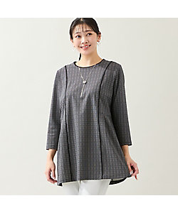 幾何柄ジャカードカットソー（21126405） | MISSEL/ミゼール