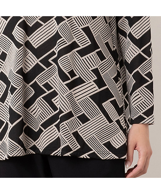 幾何柄ジャカードカットソー（21126405） | MISSEL/ミゼール