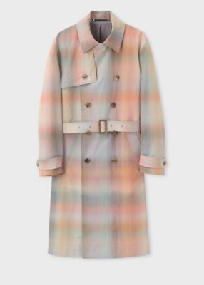 Smith Check” ダブル トレンチコート（153113444Z