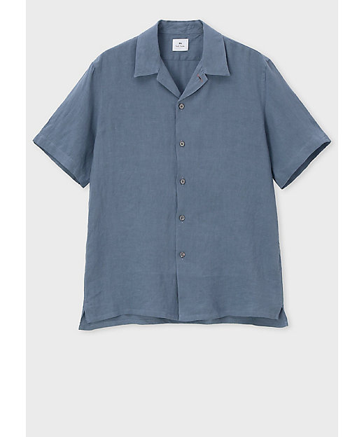 ソリッド リネン オープンカラーシャツ（152306695U