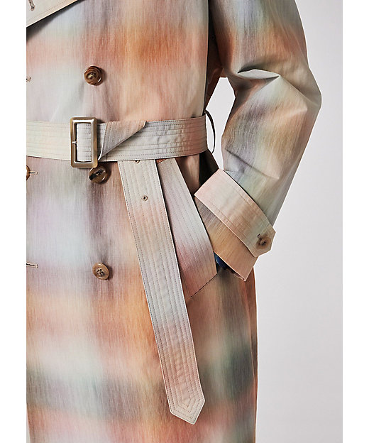 Smith Check” ダブル トレンチコート（153113444Z