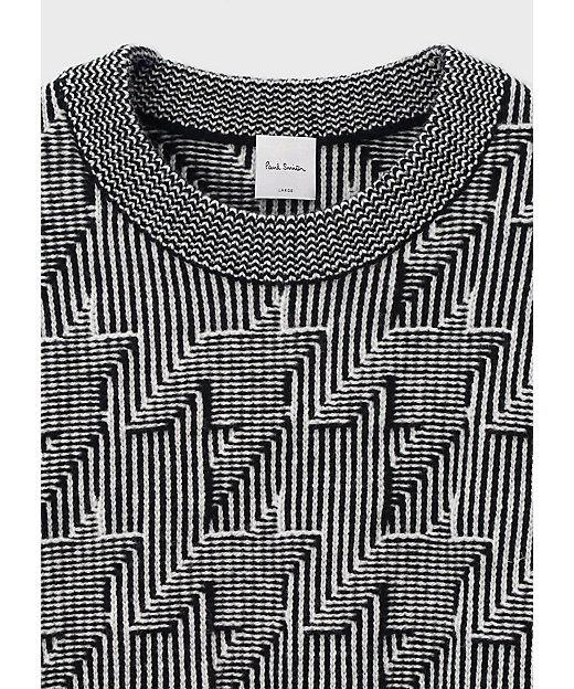 ビッグハウンドトゥース クルーネックニット（253410557Z