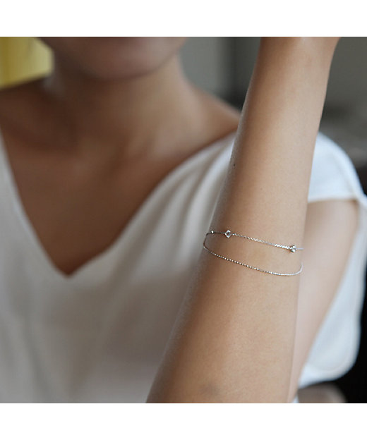 K10ホワイトゴールド ブレスレット | 4℃ (Women)/ヨンドシー