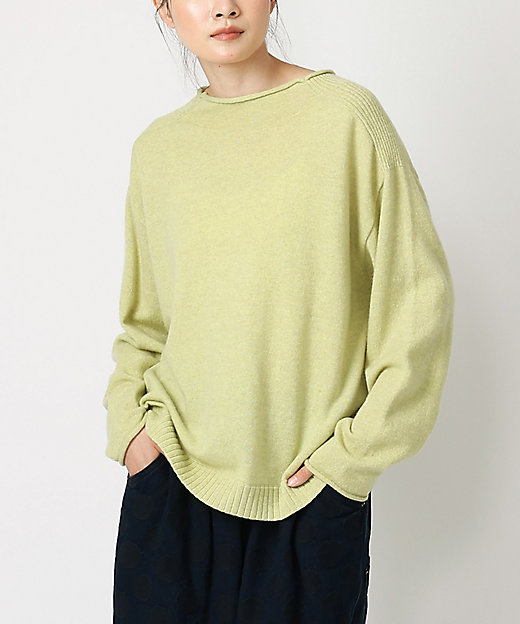 レオントップ ウールカシミヤのプルオーバーニット 1321343ー