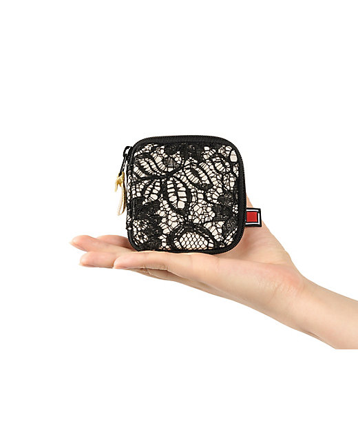 クラシック・モノトーン リングホルダー付きジュエリーポーチ