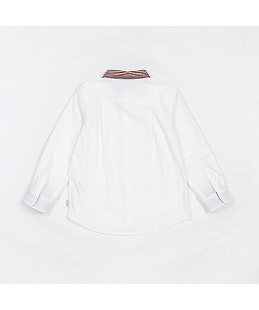 襟シグネチャーストライプ無地長袖シャツ 3541608 | Paul Smith