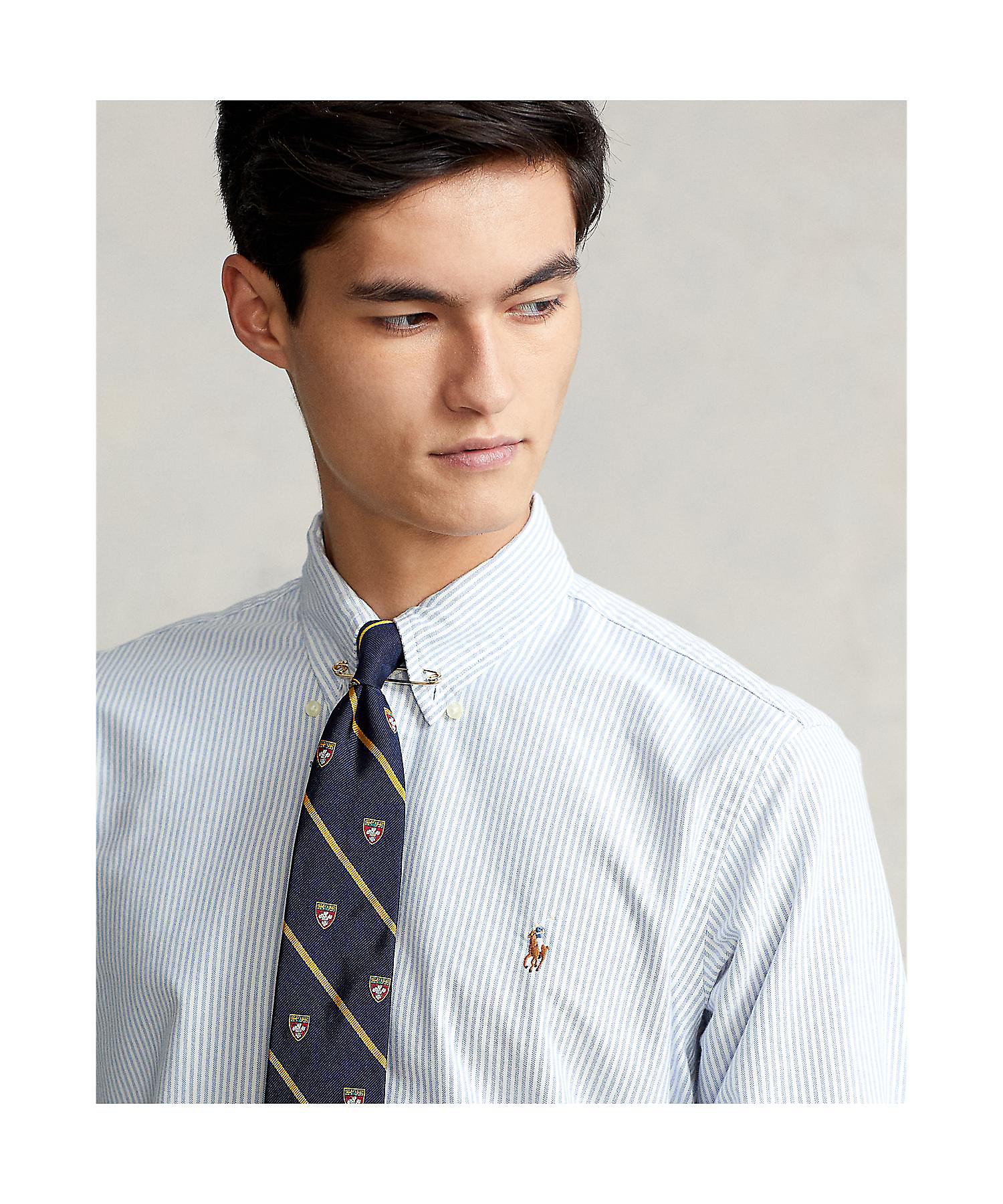 クラシック フィット ストライプド オックスフォード シャツ