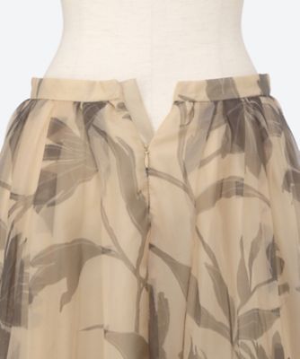 シックフラワーオーガンジー スカート 4210500145 | ebure