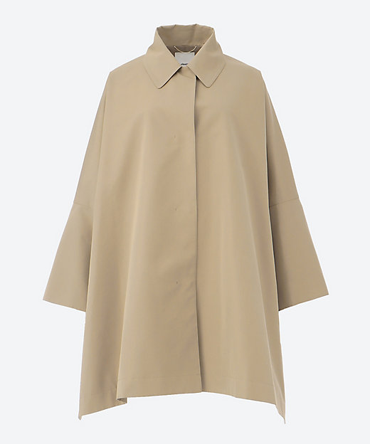 ハイカウントコットンシルク ステンカラーコート 4110200008