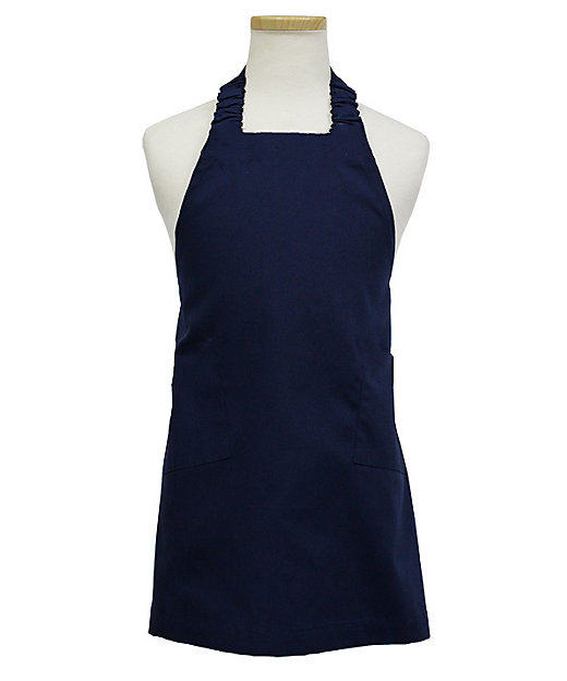 エプロン＆三角巾セット ネイビー無地 | SMILISH (Baby&Kids)/スマ