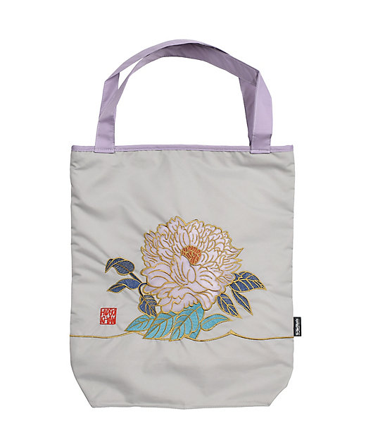 ☆【産直】Ki－yan キーヤンカットワーク刺繍 トートバッグ 牡丹