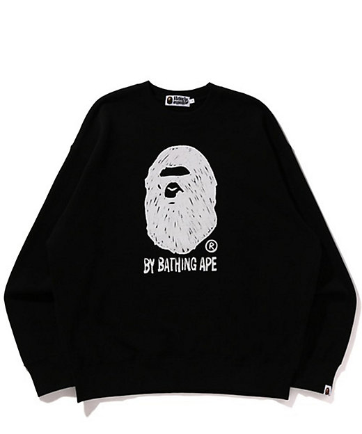 スウェット HAND DRAW APE HEAD CREWNECK