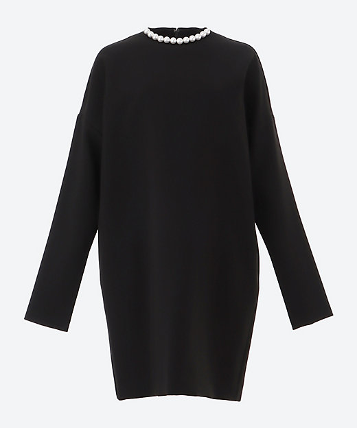 ロングスリーブドロップショルダーパールドレス YCD－225