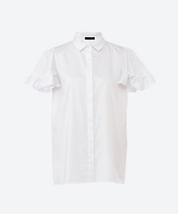 フロントティアードフリルコットンブラウス YCB－425－507