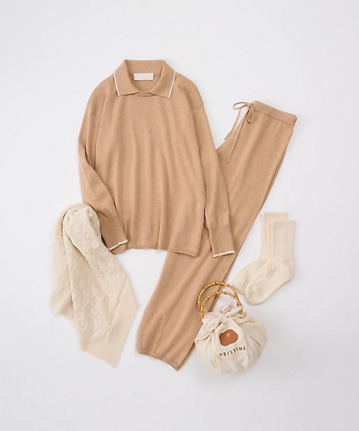 着衣はじめ ブラウンニットセット 485784 | PRISTINE (Women