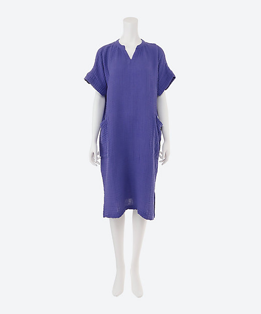 クレープガーゼ パッチポケットワンピ―ス | UCHINO/ウチノ | 三越