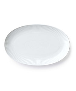 ホワイトパルメッテ オーバルディッシュ27cm | ROYAL COPENHAGEN