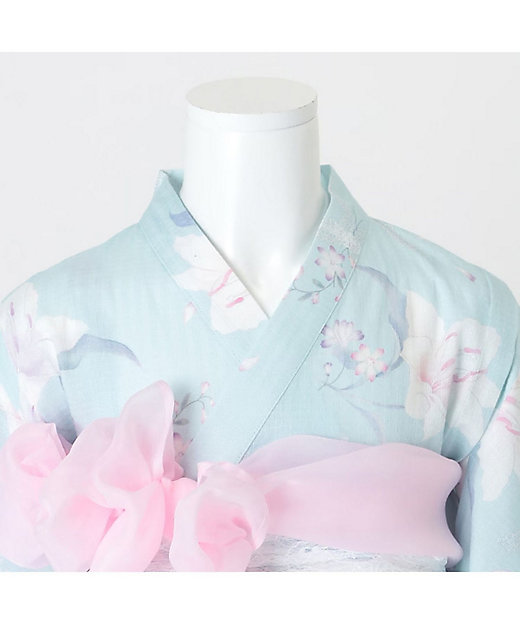 百合柄 浴衣 | mezzo piano (Baby&Kids)/メゾ ピアノ | 三越伊勢丹