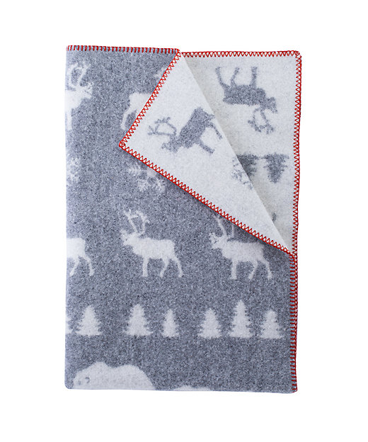 ウールハーフブランケット ワイルダネス グレー | KLIPPAN/クリッパン