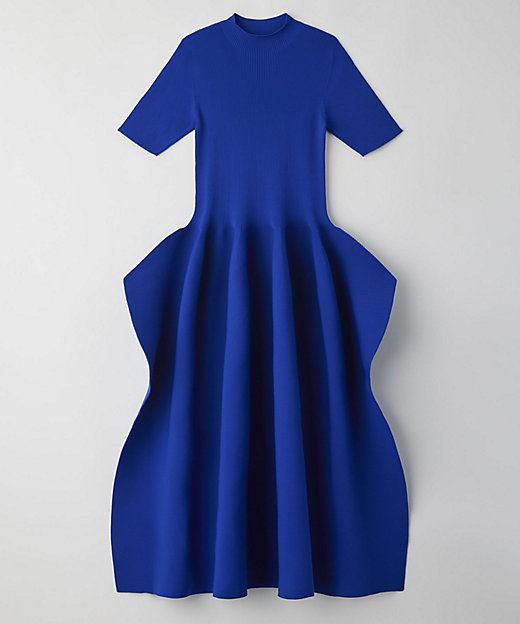 POTTERY CREASE SHORT SLEEVE DRESS