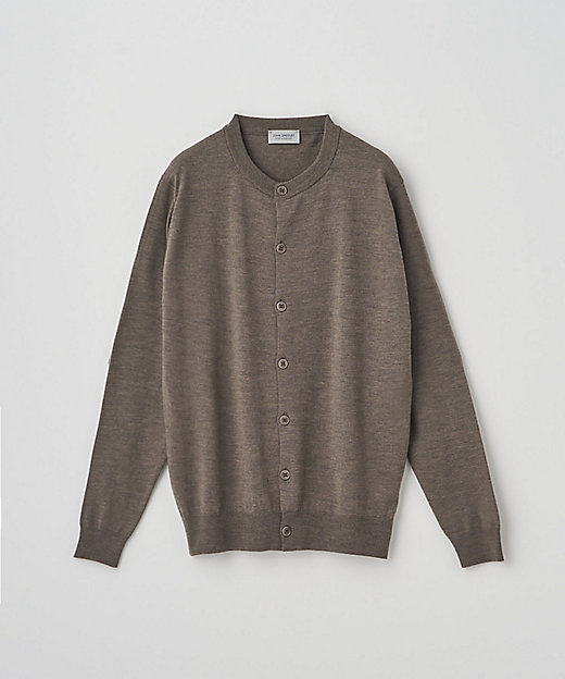 クルーネック長袖ニットカーディガン 24G MODERN FIT