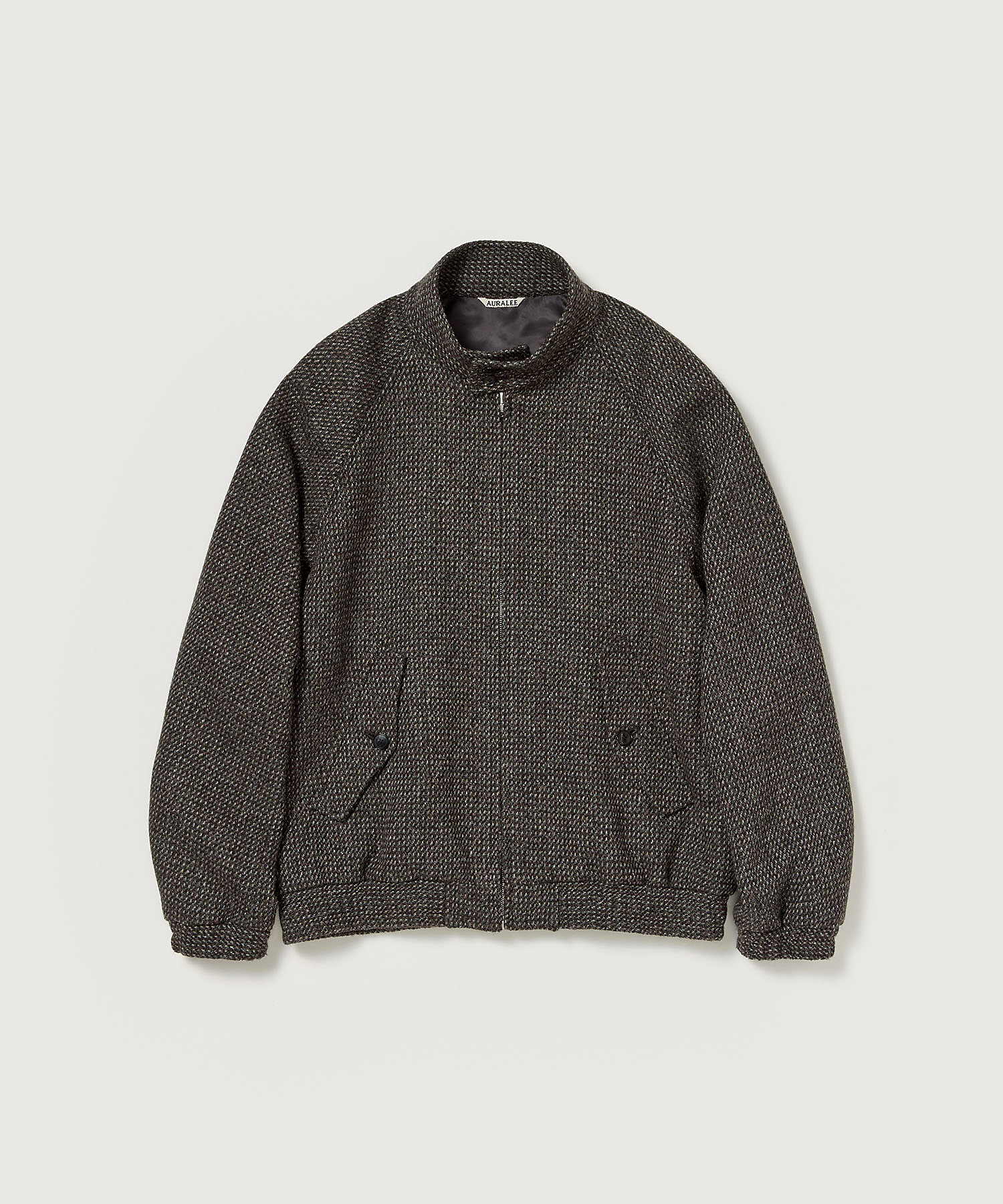 ブルゾン ALPACA WOOL SILK TWEED ZIP