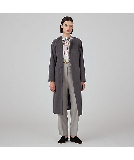 ピュアカシミヤ ノーカラーコート | maison TOMORROWLAND/メゾン