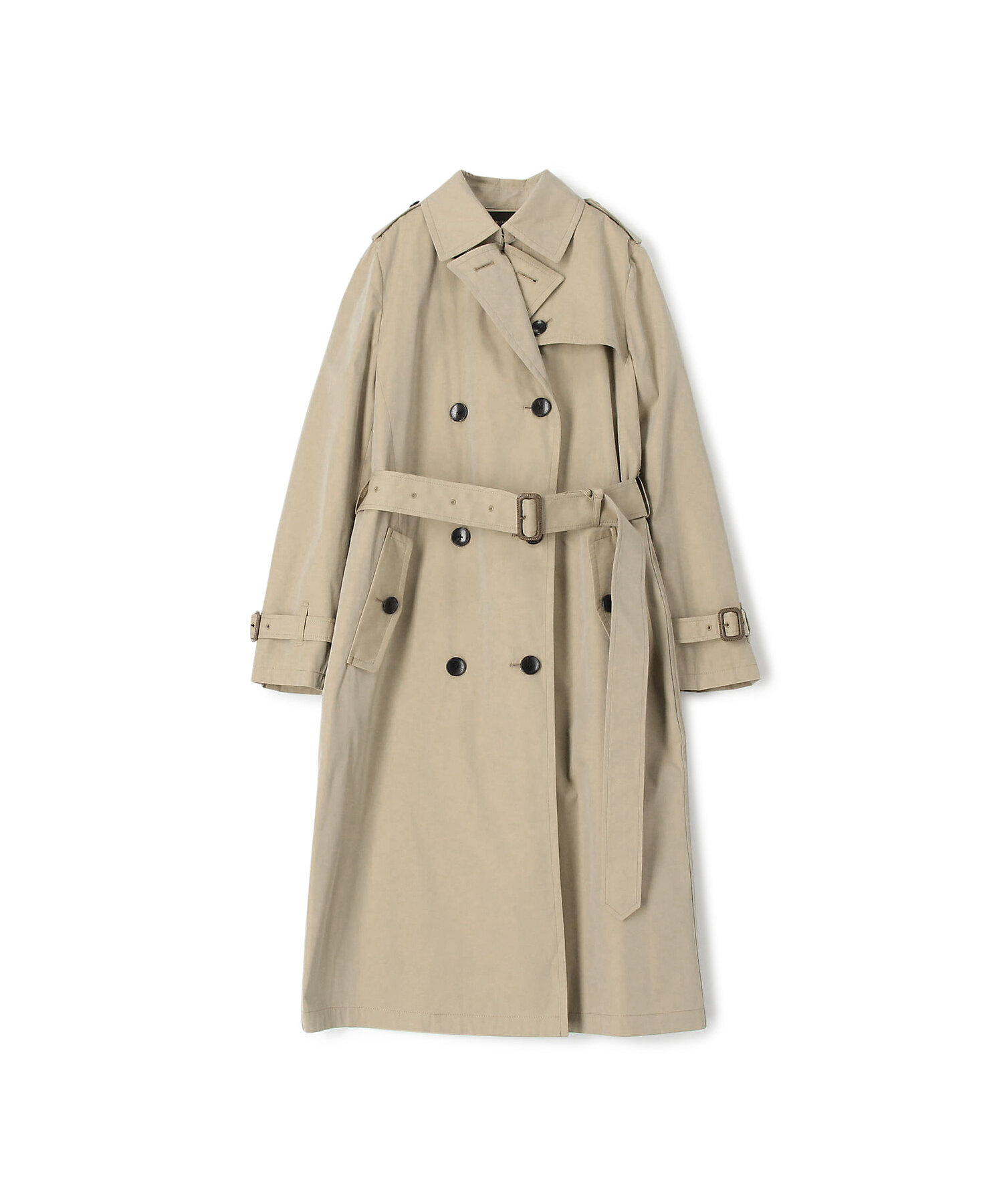 コットンポリエステルギャバジン トレンチコート | maison