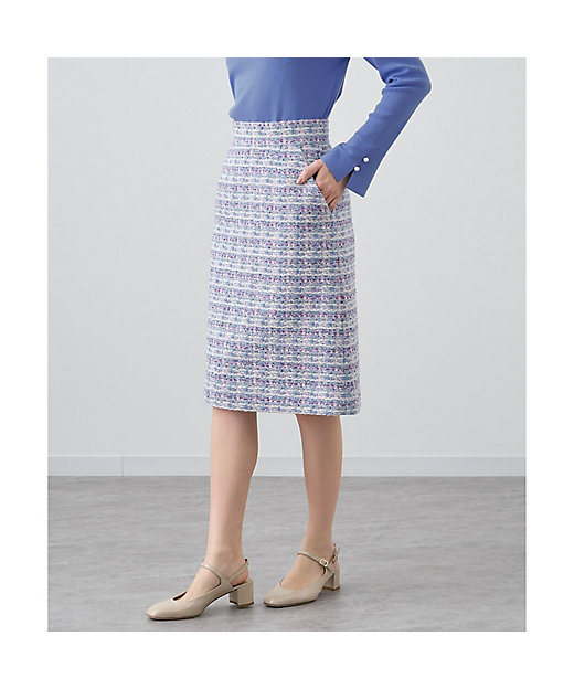 セットアップ対応商品】ファンシーツイードAライン スカート | ANAYI