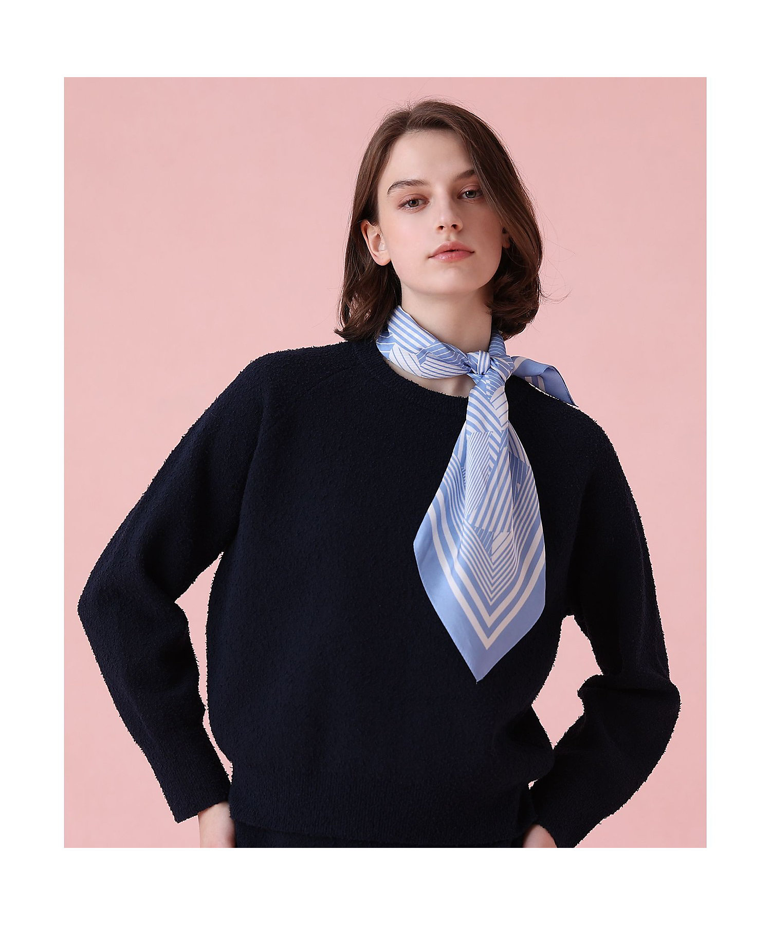 ストライプフラワースカーフ | ANAYI/アナイ | 三越伊勢丹オンライン