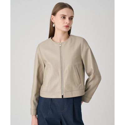 送料無料】ラムレザーファスナーブルゾン | ANAYI/アナイ | 三越伊勢丹