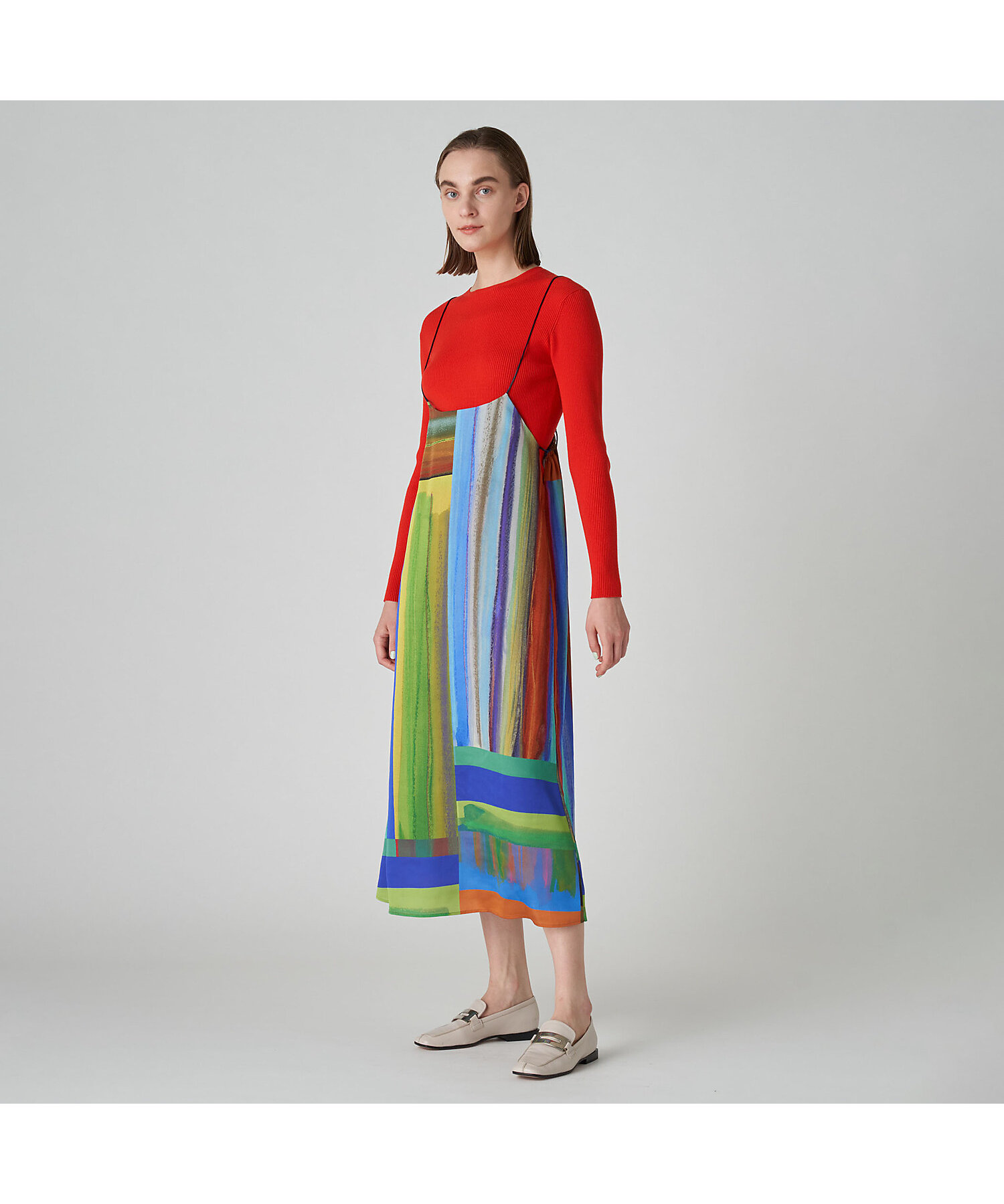 VISIONプリント キャミソールワンピース | maison TOMORROWLAND