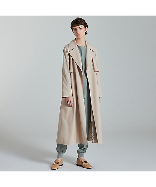 ウールギャバジン ガウンコート | maison TOMORROWLAND/メゾン