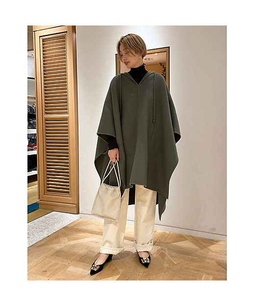 ウールカシミヤリバー ポンチョ | maison TOMORROWLAND/メゾン