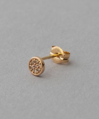 K10YG ブリリアント ブラウンダイヤモンド ピアス | ete bijoux