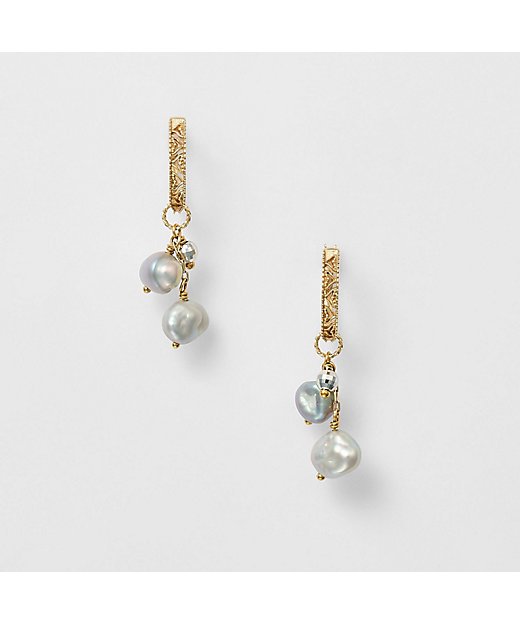 K10淡水パールピアスチャーム | agete/アガット | 三越伊勢丹